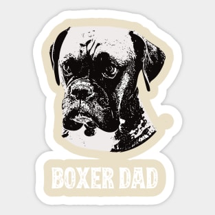 Boxer Dad Sticker